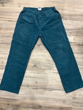 Obey Teal Wide-Leg Corduroy Pants